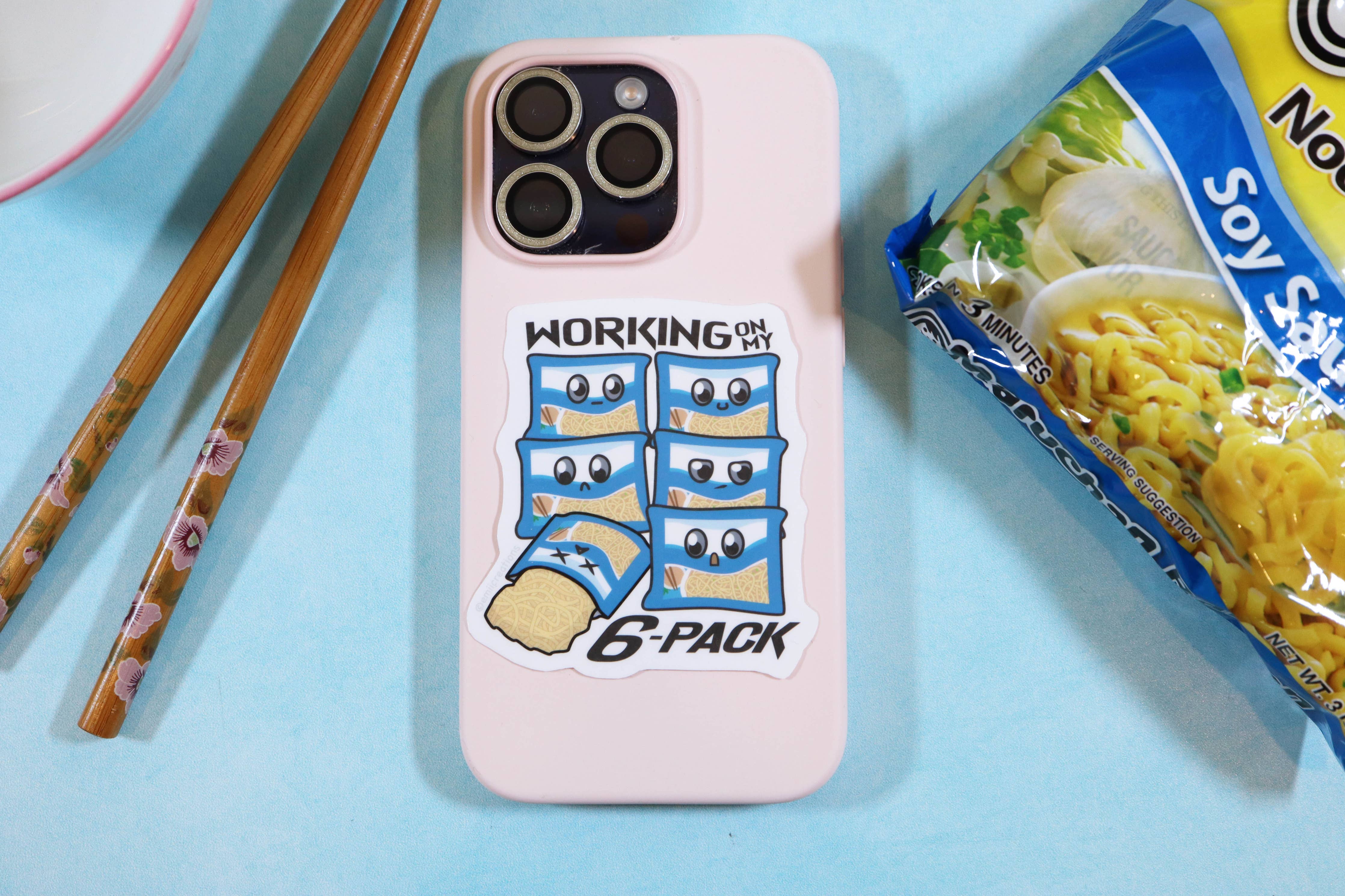 Emii Creations 6-Pack Instant Ramen Sticker - Image 3