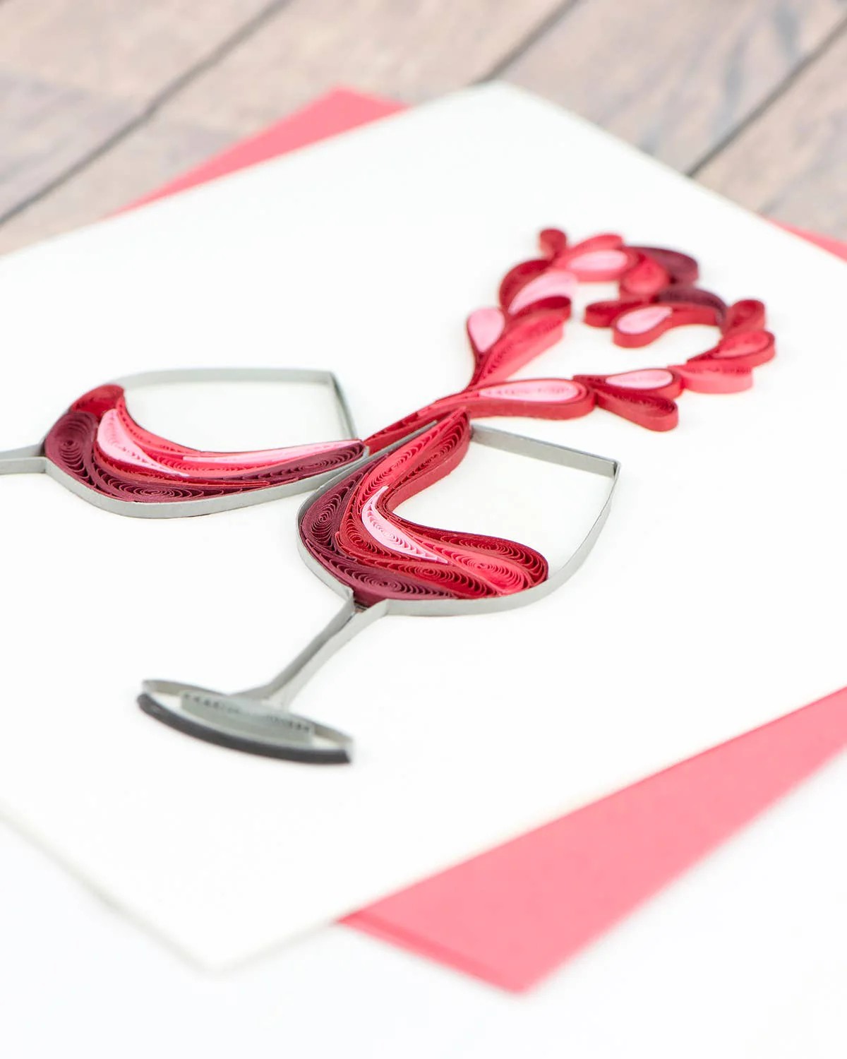 A Toast to Love Quilled Greeting Card - Image 7