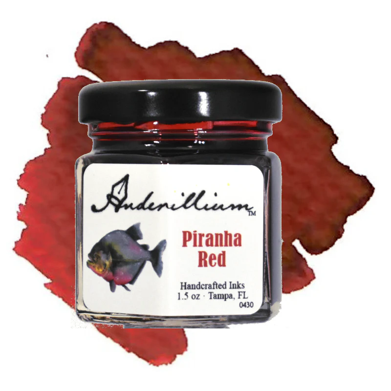 Anderillium Piranha Red - 1.5 Oz Bottled Ink - Image 2