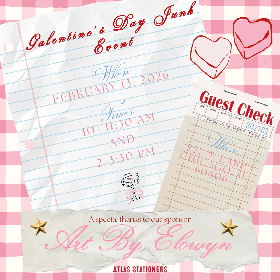 Atlas Galentine's Day Junk Journal Event