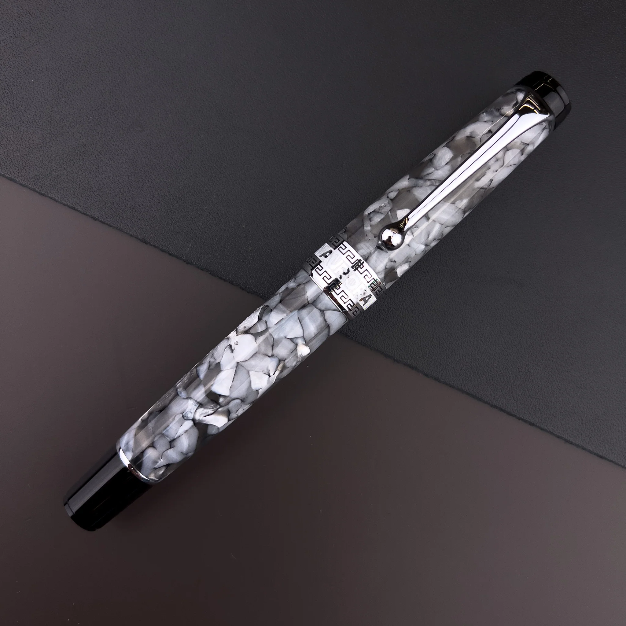 Aurora Optima Auroloide Fountain Pen - Nero Perla (Doorbuster) - Image 4