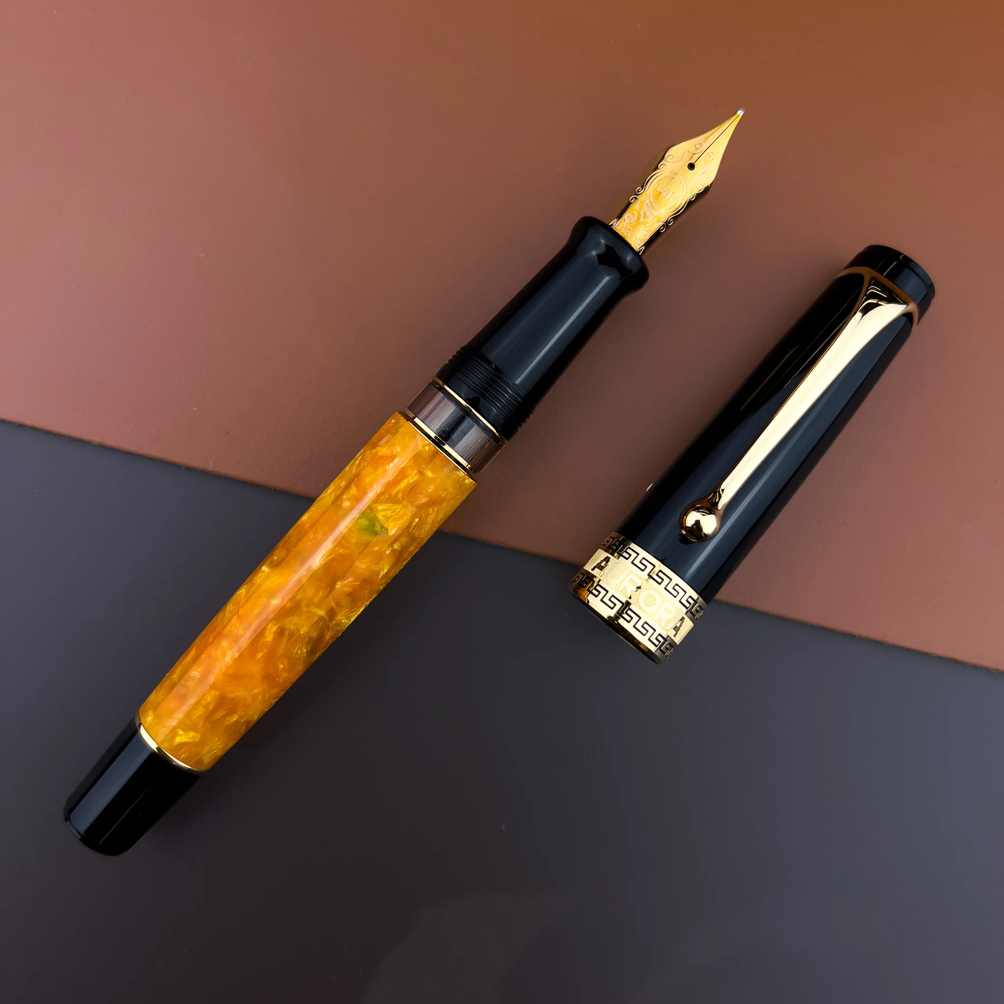 Aurora Optima Fountain Pen - O' Sole Mio (Doorbuster) - Image 3