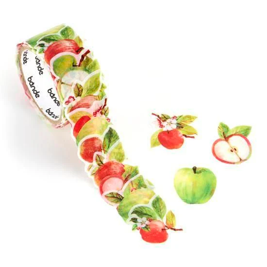 Bande Washi Tape Sticker Rolls - Apples