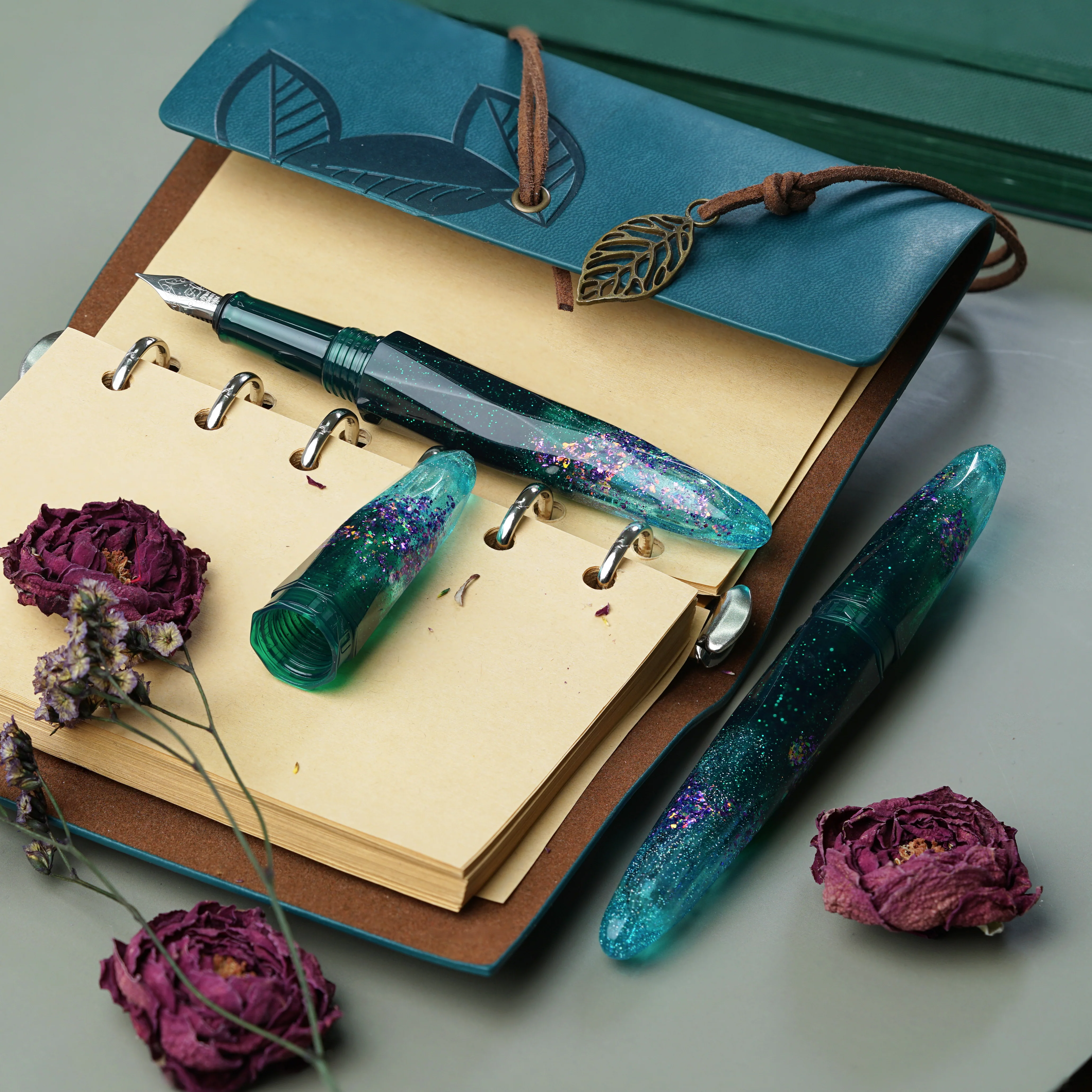 Benu Briolette Fountain Pen - Starlit Oasis - Image 2