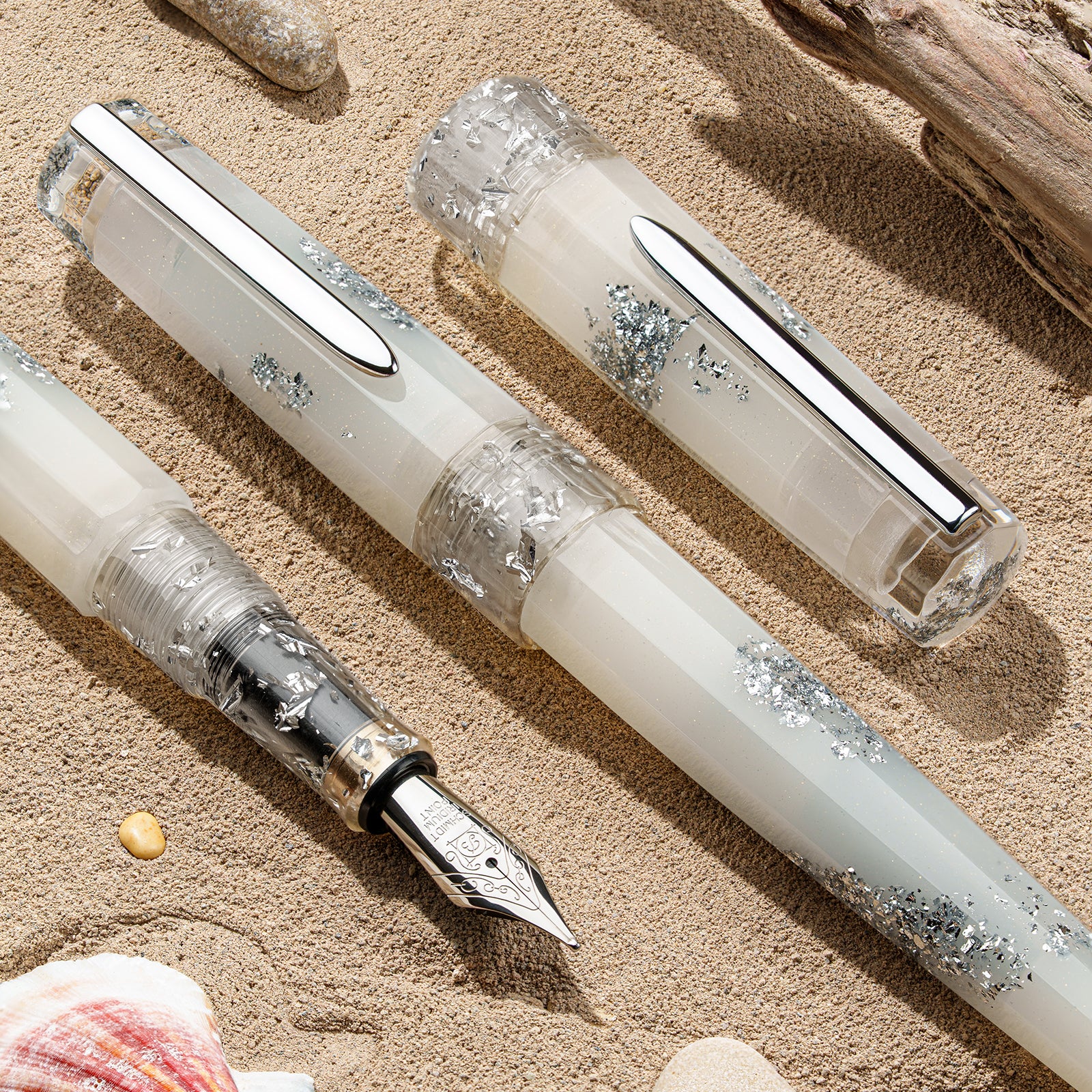 Benu Euphoria Fountain Pen - White Beach (Limited Edition) - Image 3