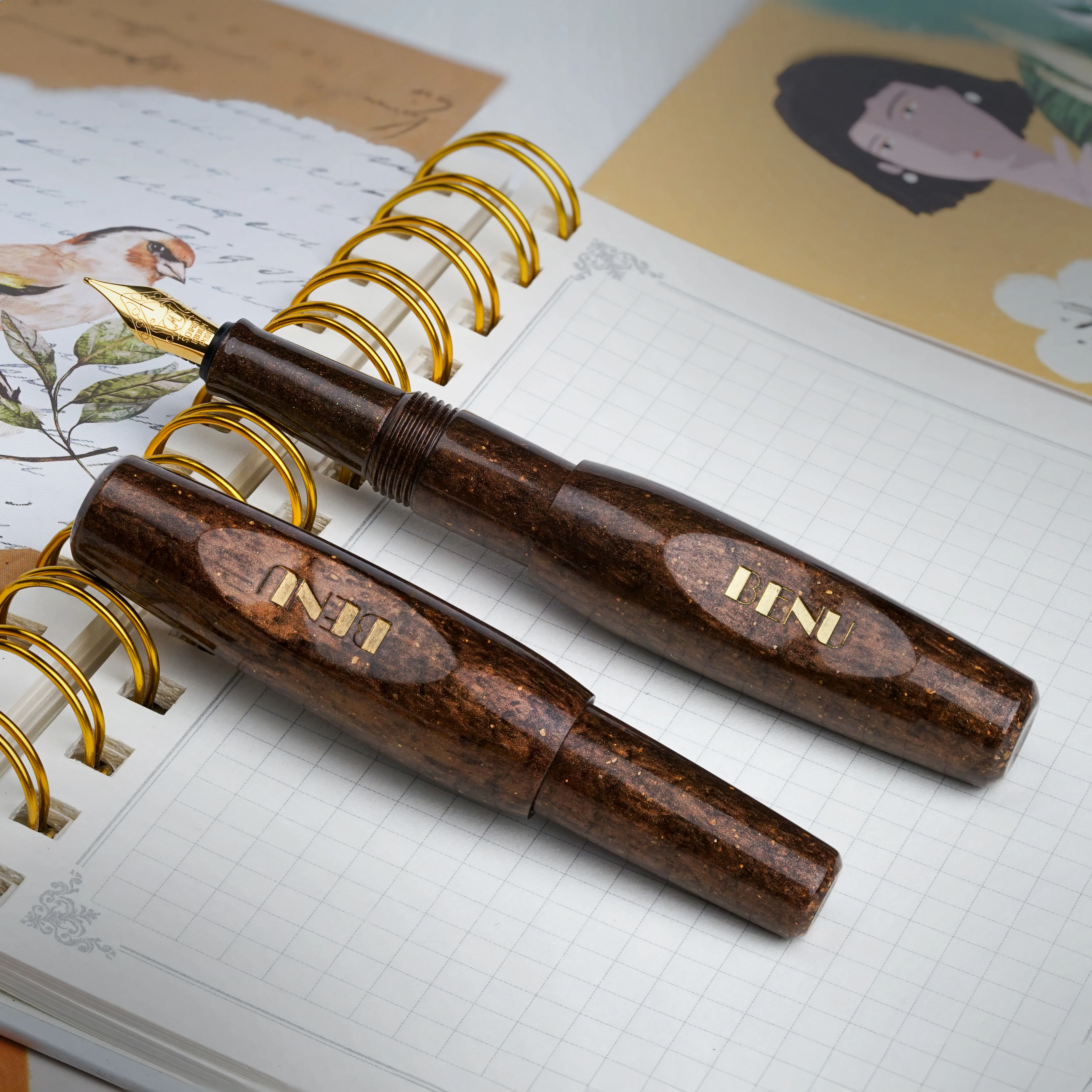 Benu Pixie Fountain Pen - Coffee Brown - Image 3