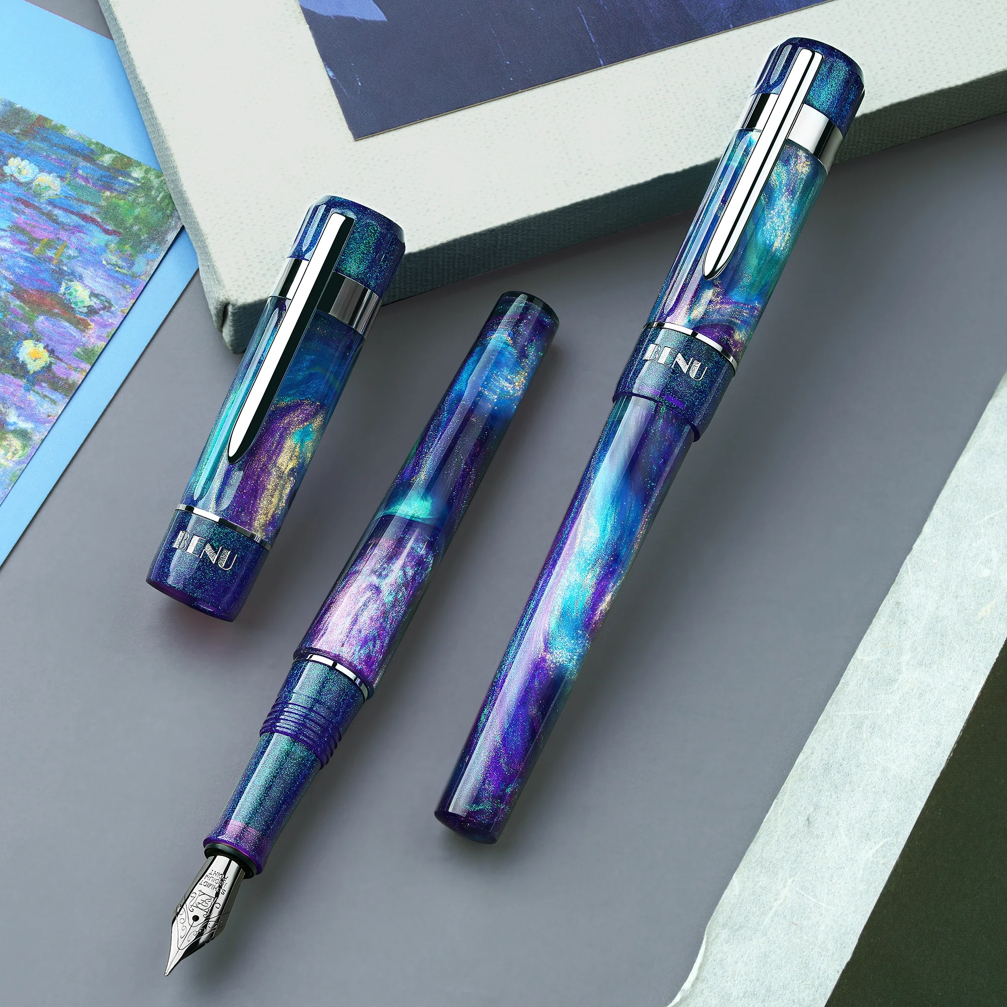 Benu Tribute Collection Fountain Pen - Monet - Image 3