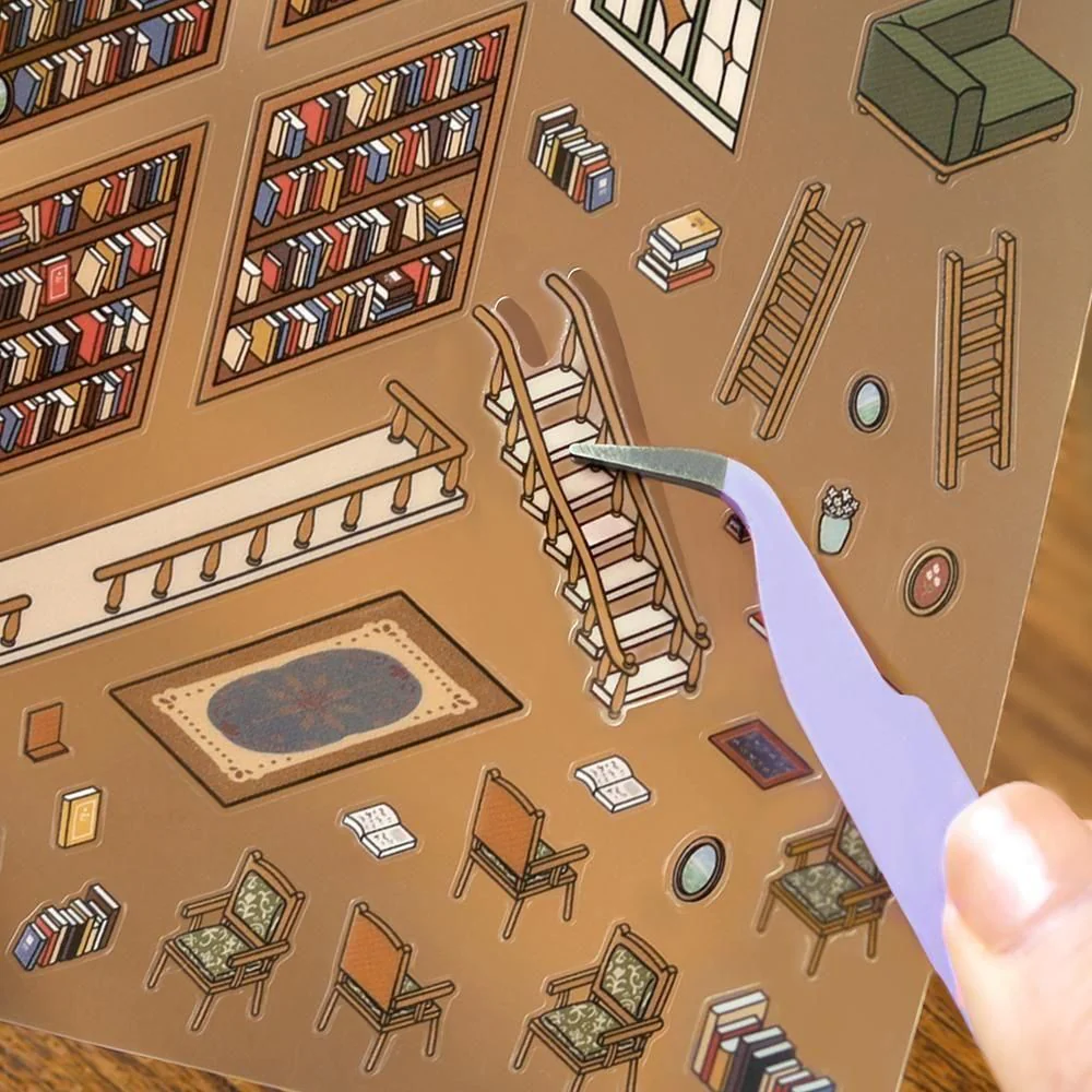 BGM Diorama 2.5D Stickers - Vol. 2 - Library - Image 3