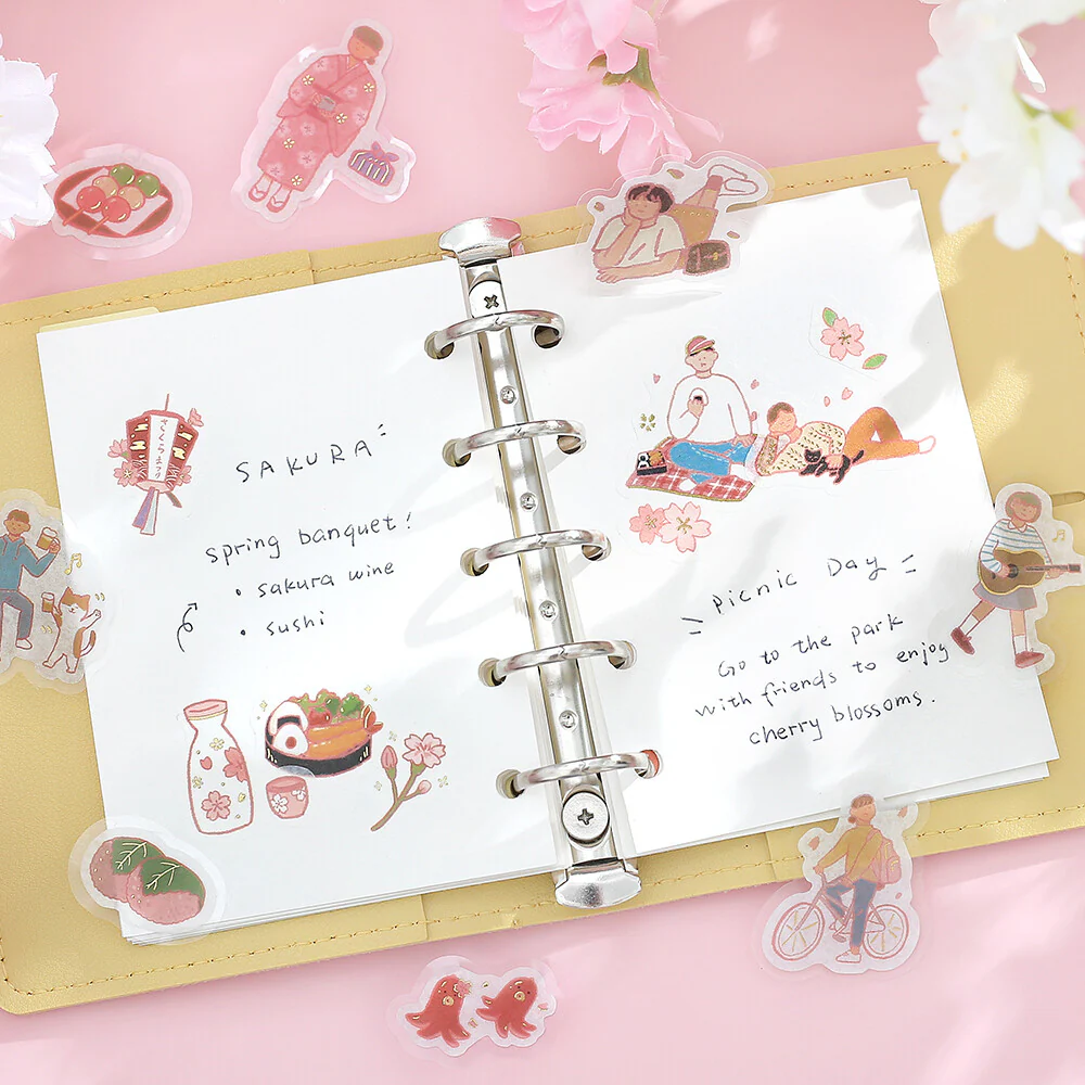 BGM Flake Stickers - Cherry-Blossom Viewing (Limited Edition) - Image 5