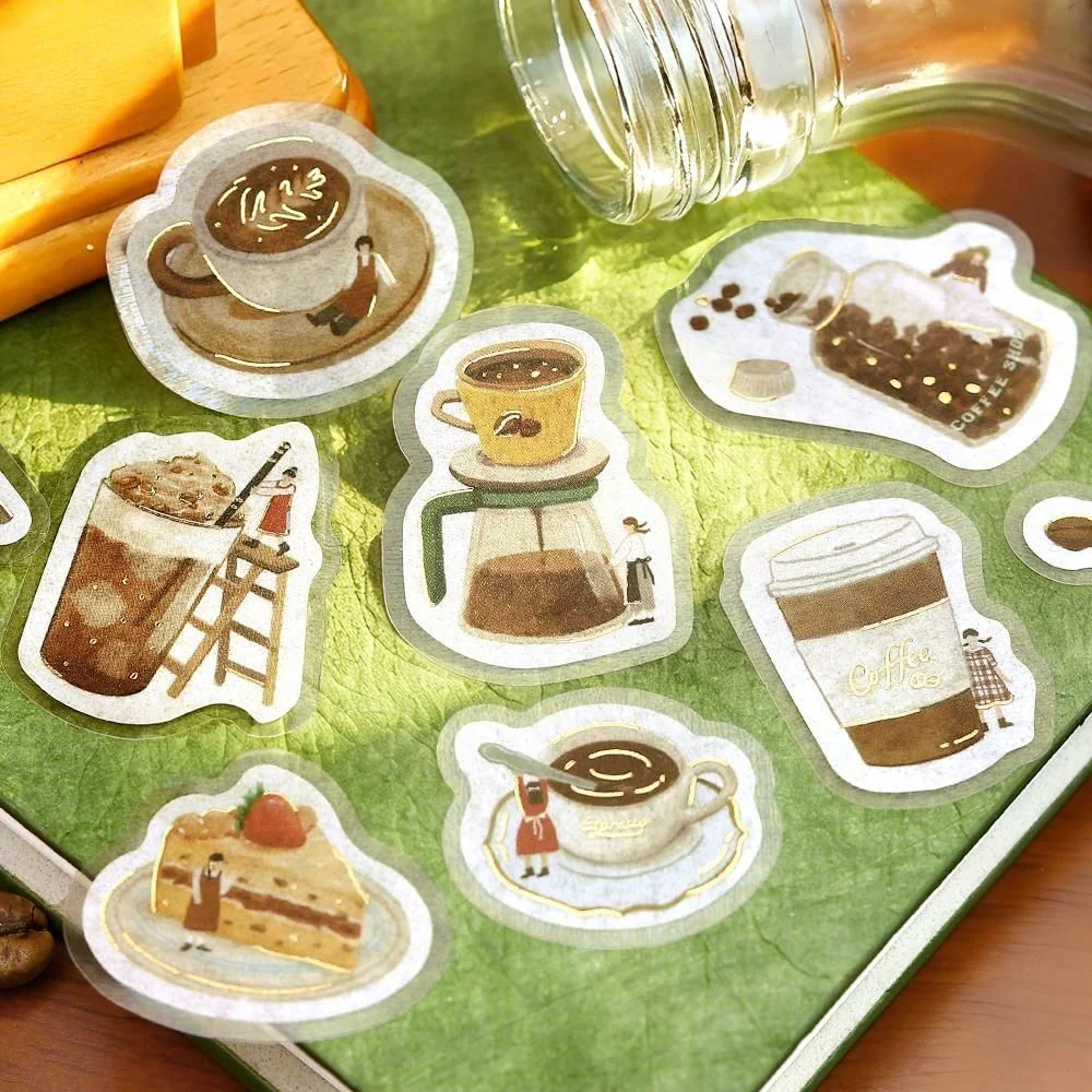BGM Flake Stickers - Petit Story - Cafe - Image 4