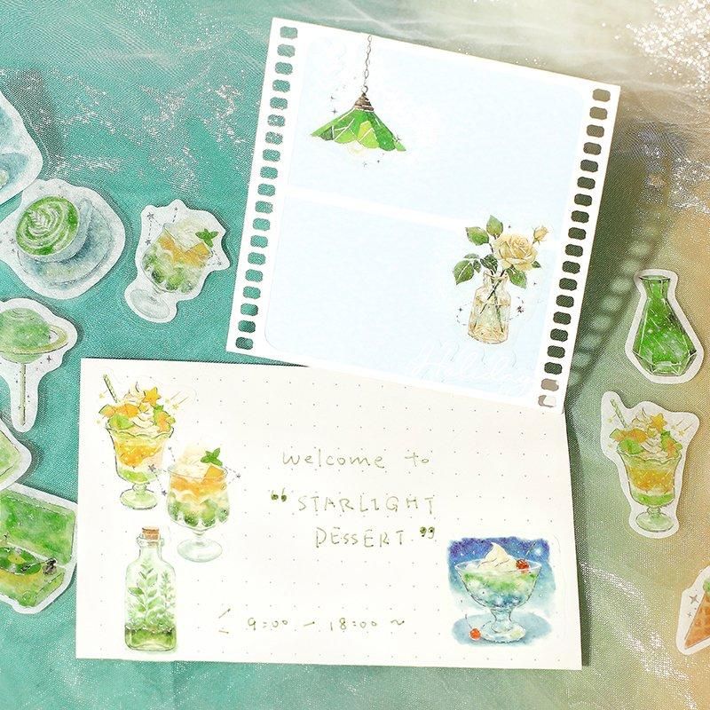 BGM Planner Sticker Flakes - Coffee a la mode - Twilight Moonlight Sky - Image 5