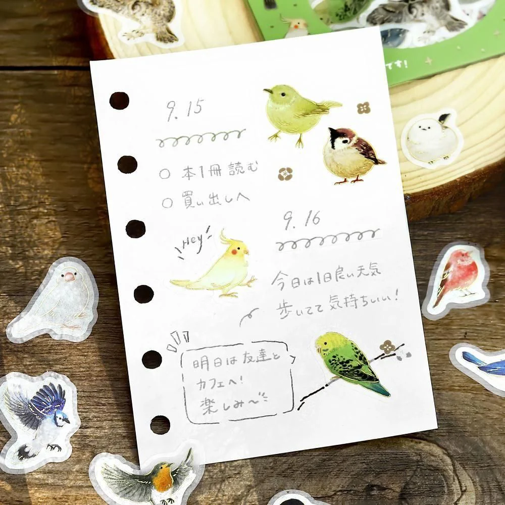 BGM Planner Sticker Flakes - Lots of Birds - Image 5