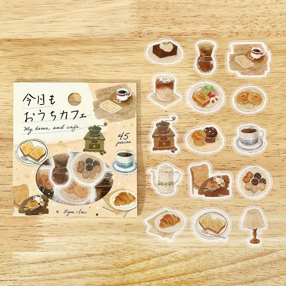 BGM Planner Sticker Flakes - Today's Cafe - Home Cafe - Image 2