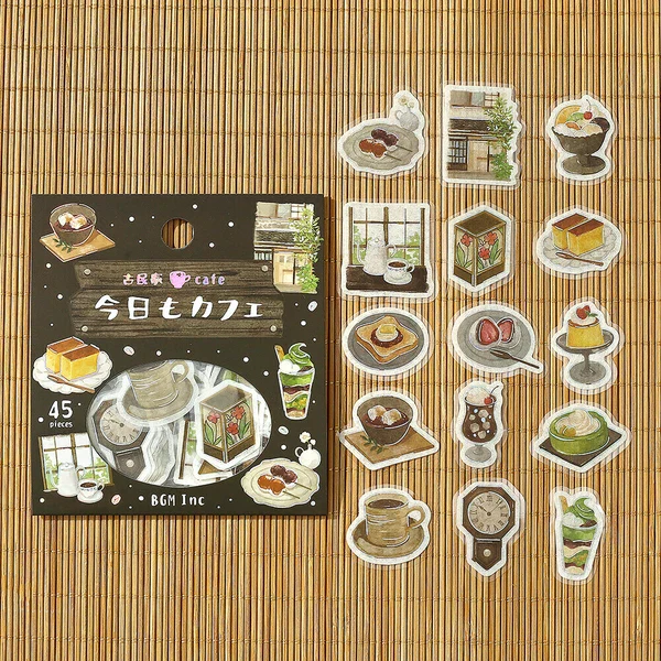 BGM Planner Sticker Flakes - Today's Cafe - Old House Cafe - Image 2