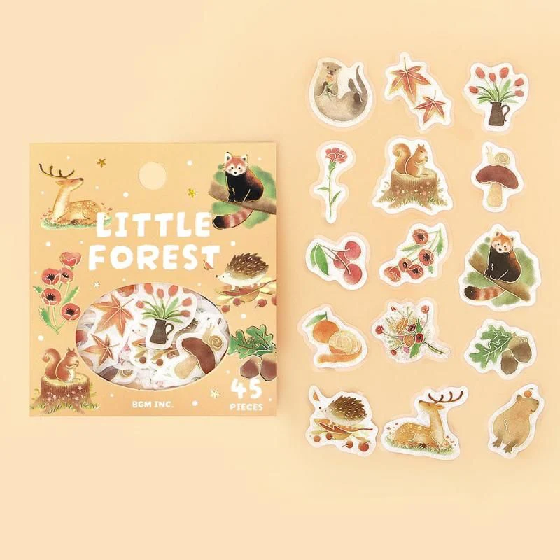 BGM Planner Sticker Flakes - Warm Forest - Yellow - Image 3
