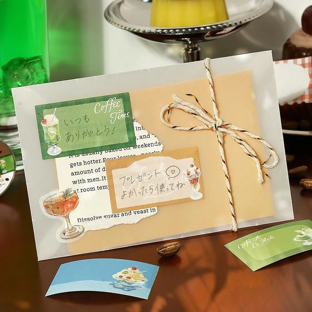 BGM Roll Stickers - Writable Stickers - Cafe a La Mode - Image 5