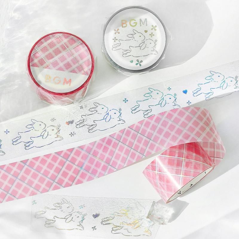 BGM Washi Tape - Classic Life - Bunny - Image 3