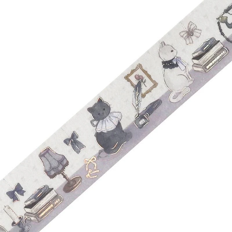 BGM Washi Tape - Fairy Tale Party - Silver Grey - Image 2