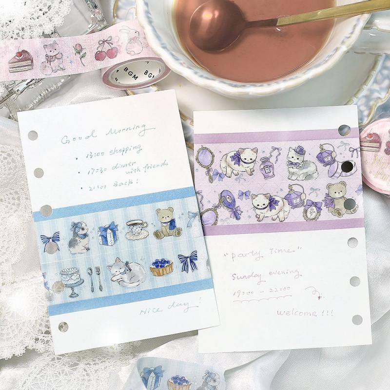 BGM Washi Tape - Fairy Tale Party - Tea Time - Image 4