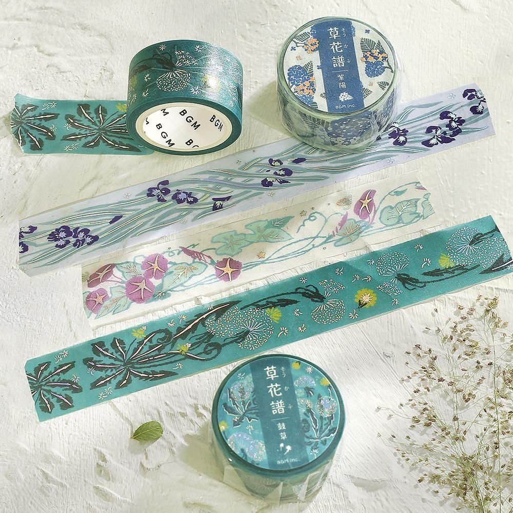 BGM Washi Tape - Flowers and Plants - Iris - Image 3