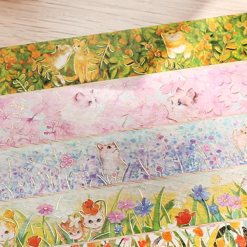 BGM Washi Tape - Flowers & Cats - Blossom - Image 4