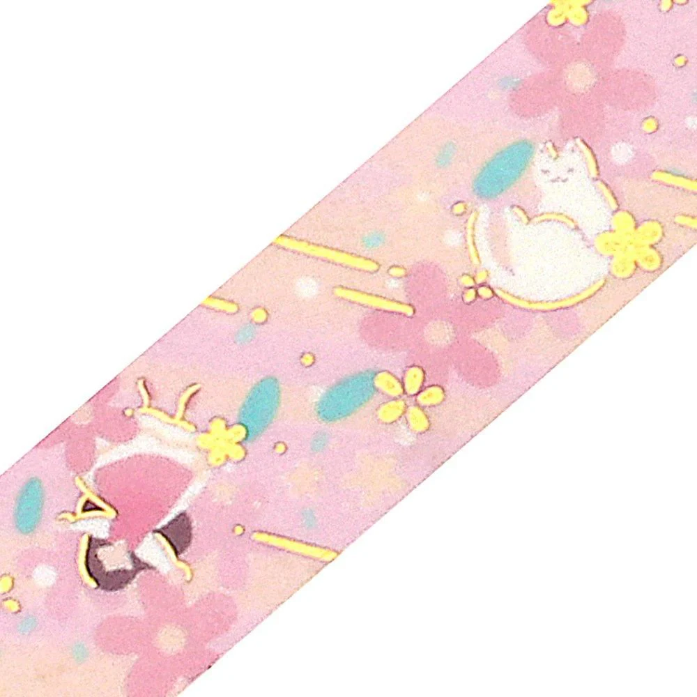 BGM Washi Tape - Foil Stamping - Flower Story - Peach Blossom - Image 2