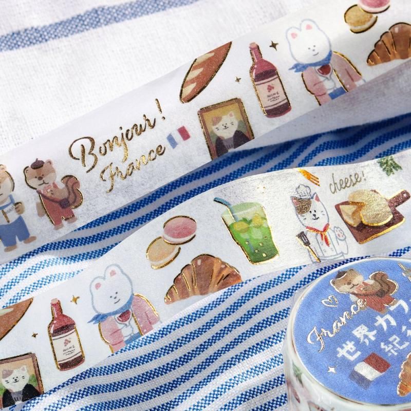 BGM Washi Tape - World Café Travel - France - Image 3