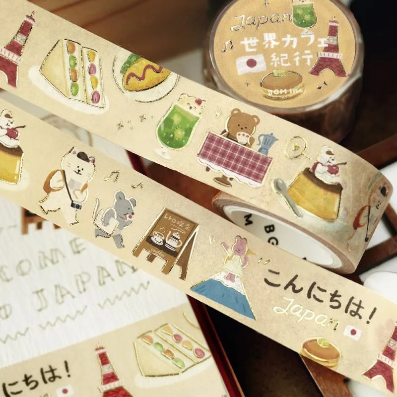 BGM Washi Tape - World Café Travel - Japan - Image 3