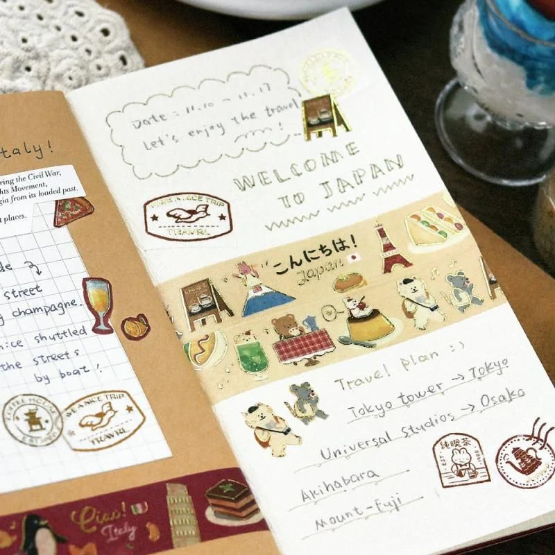 BGM Washi Tape - World Café Travel - Japan - Image 4