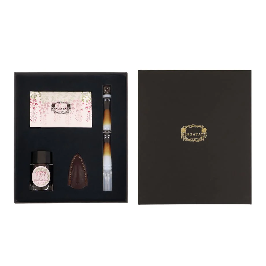BINGATAYA Glass Pen Set - Pink - Image 2