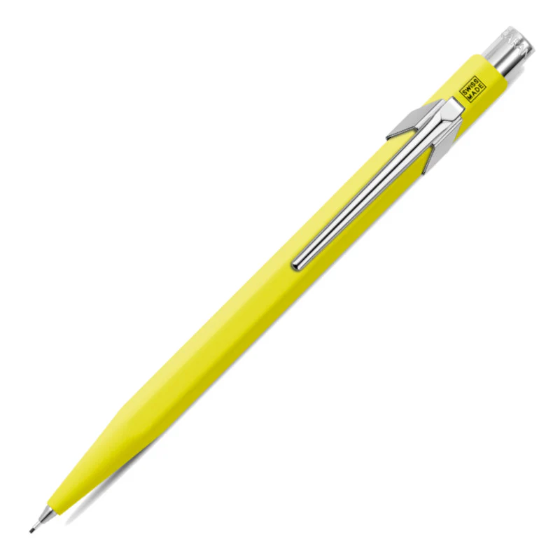 Caran d'Ache 849 Mechanical Pencil - Fluorescent Yellow - Image 2