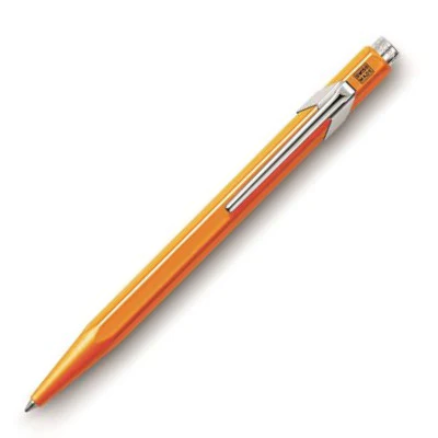 Caran d'Ache 849 Metal Ballpoint Pen - FLU Orange - Image 2