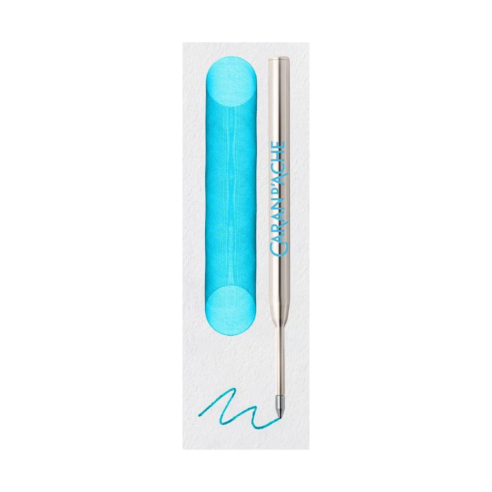 Caran d'Ache Goliath Ballpoint Refill - Turquoise