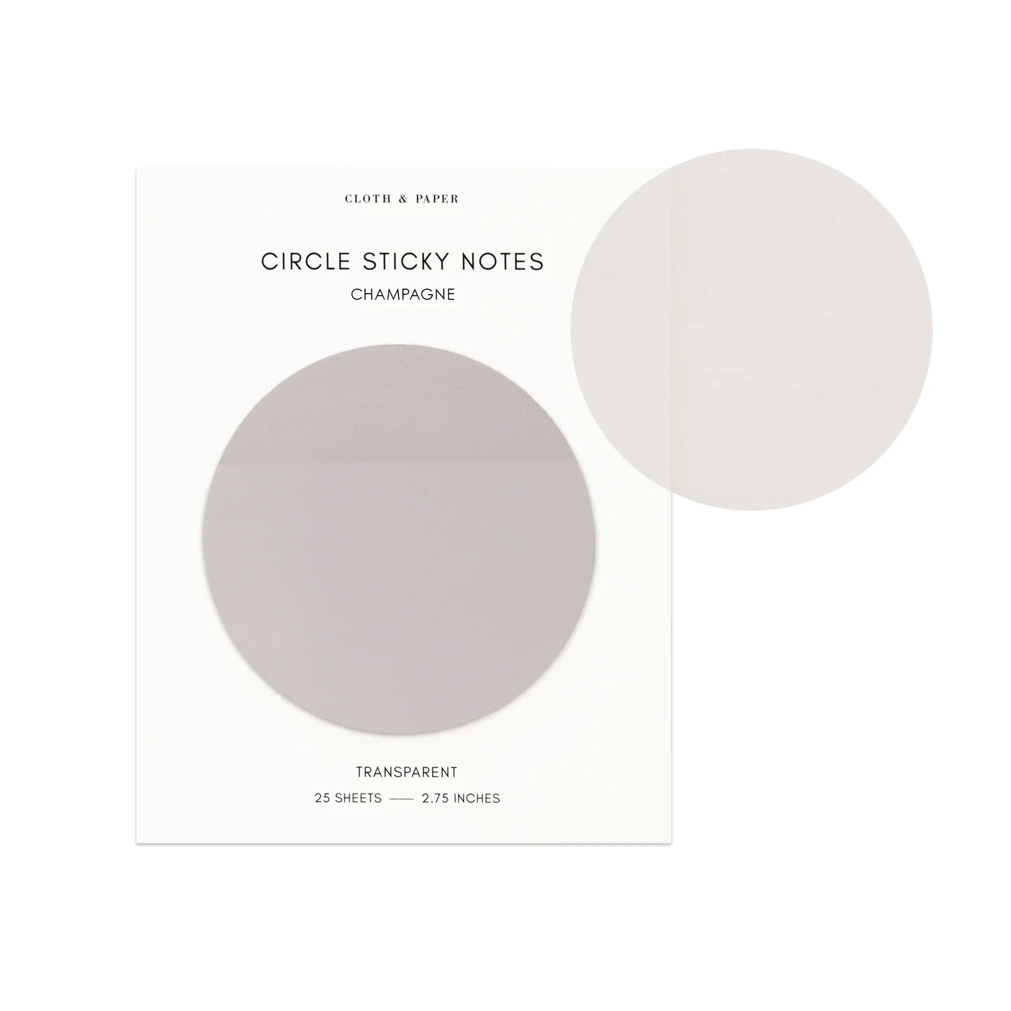 Cloth & Paper Transparent Circle Sticky Notes - Image 11