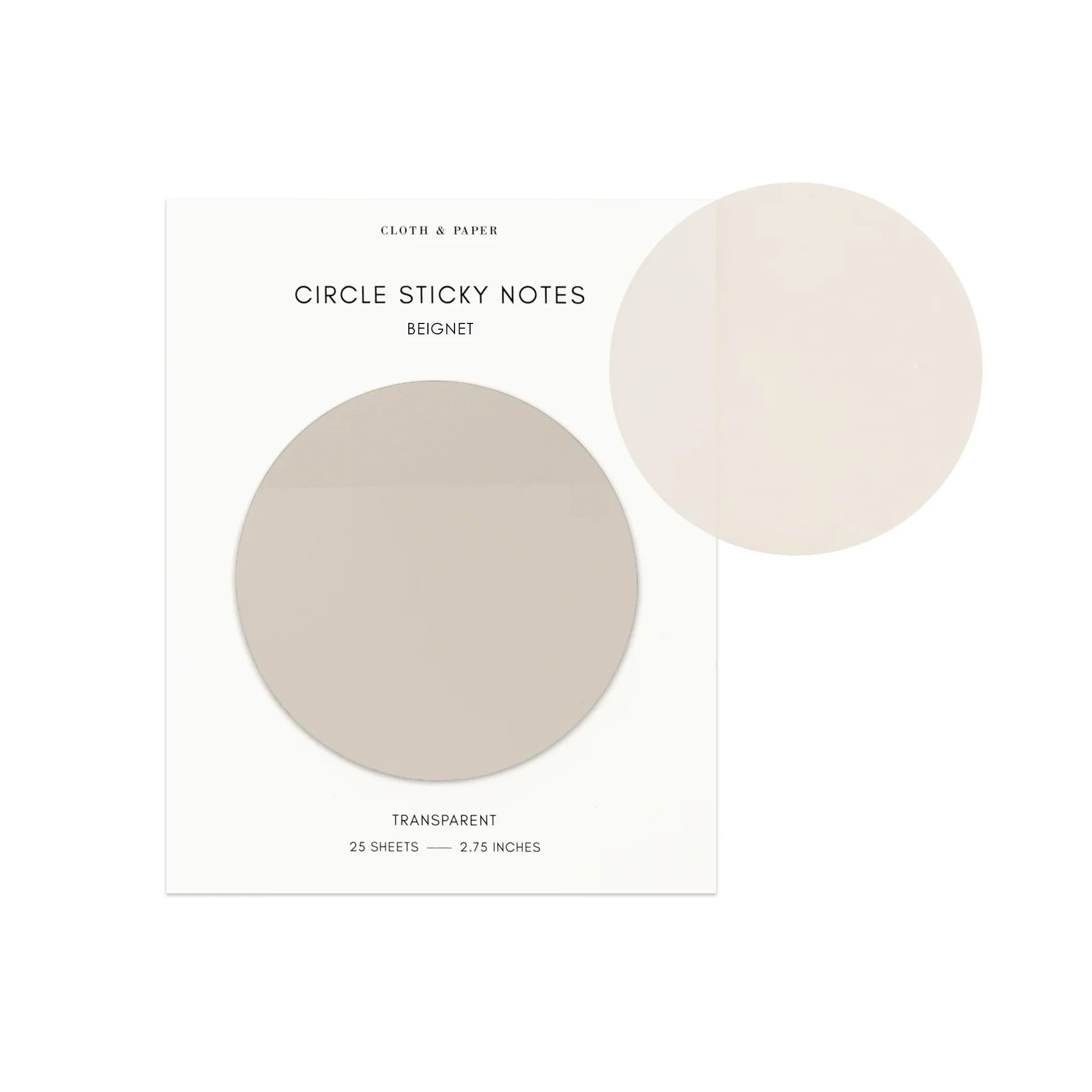 Cloth & Paper Transparent Circle Sticky Notes - Image 7
