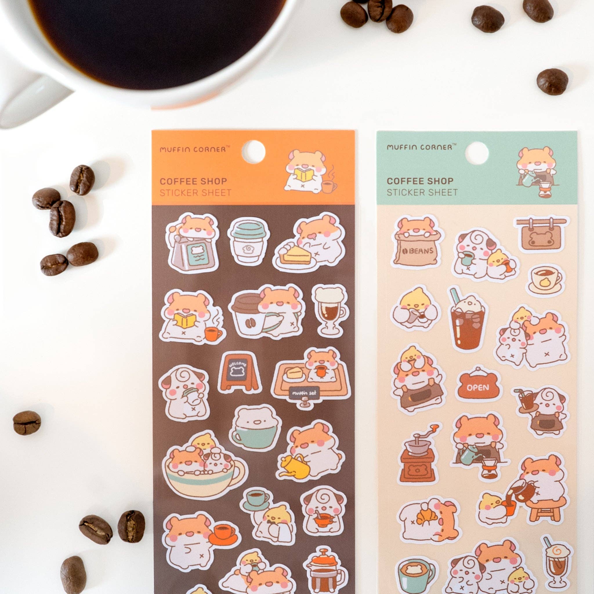 Studio Enon Coffee Shop Sticker Sheet - B - Image 2