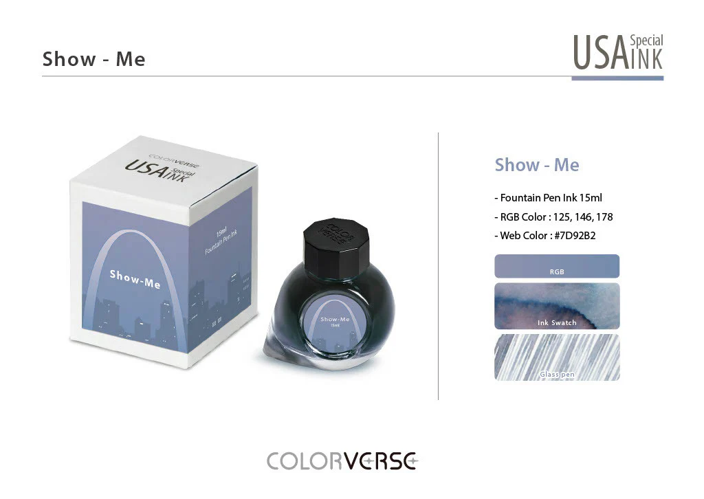 Colorverse USA Show Me (Missouri) - 15ml Bottled Ink - Image 2
