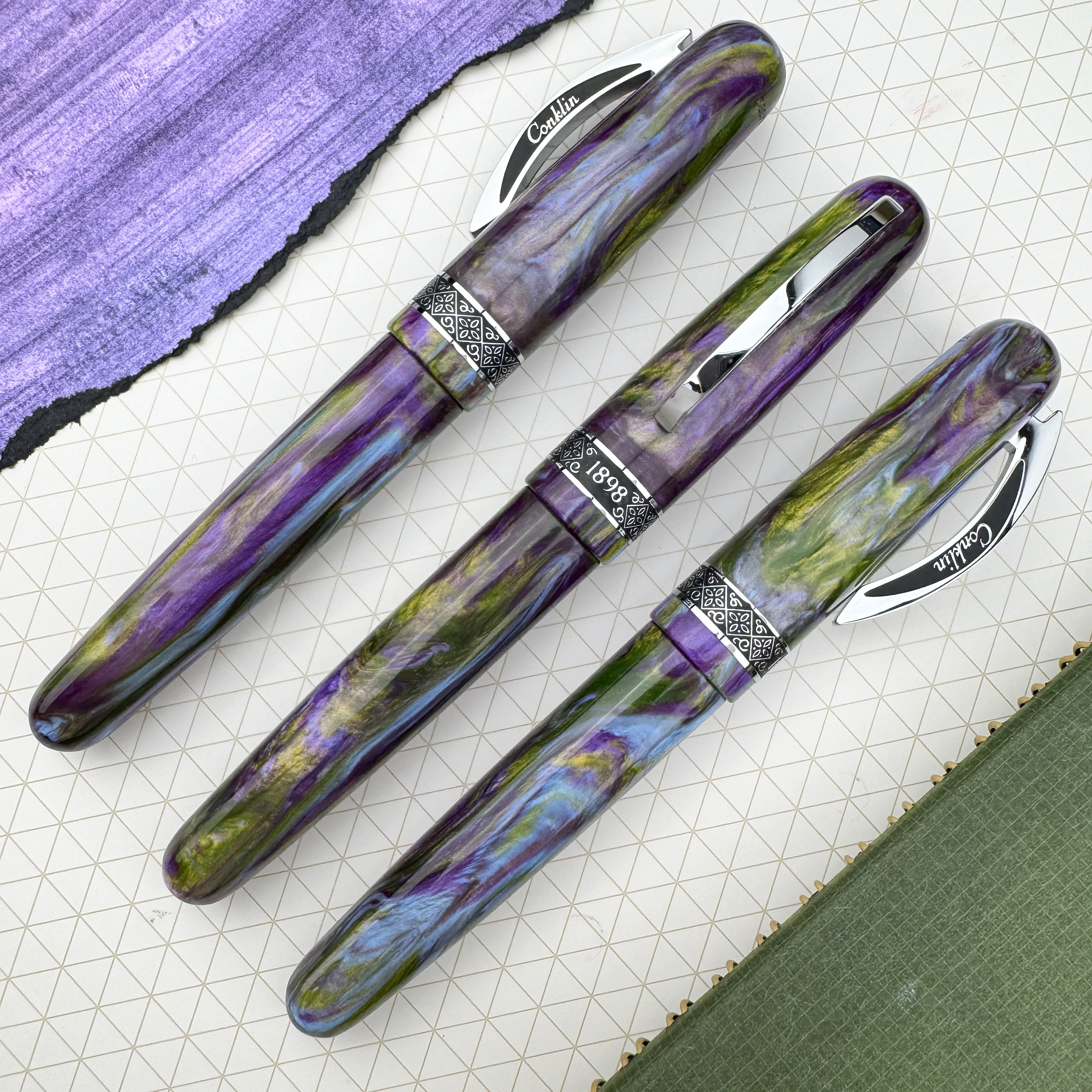 Conklin 1898 Fountain Pen - Wisteria Walk (Atlas Exclusive) - Image 3