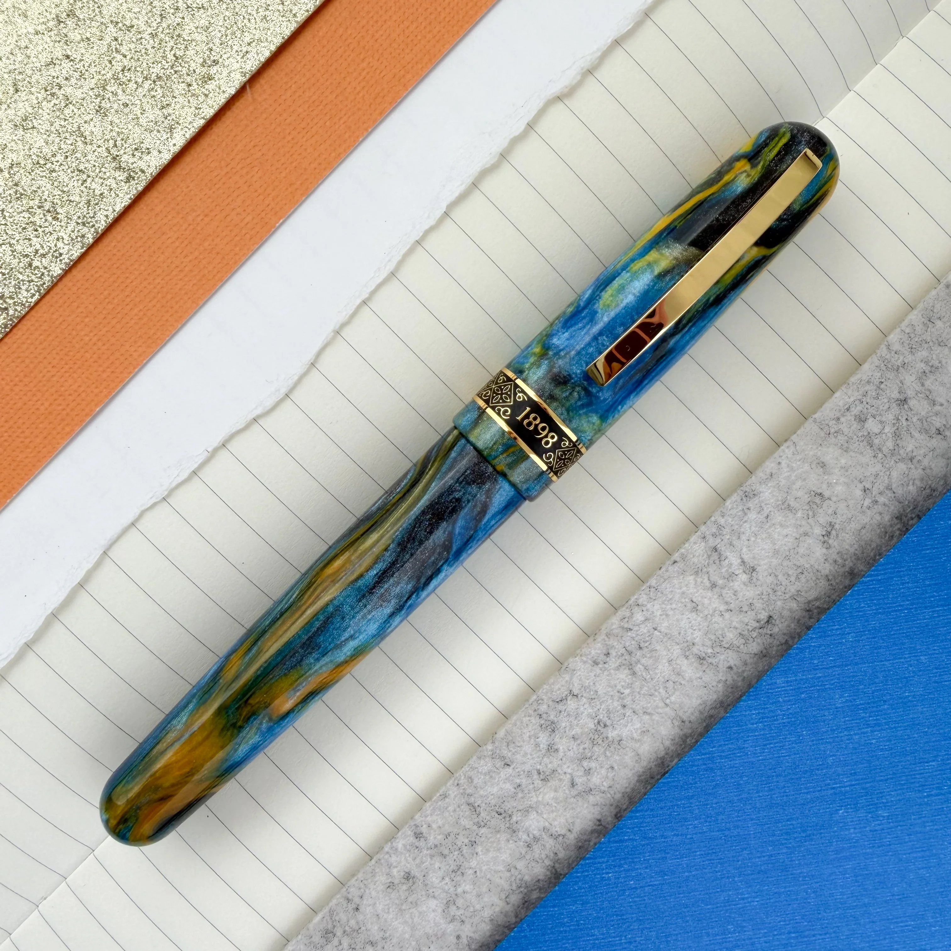 Conklin 1898 Ken's Mix Fountain Pen with Gold Trim (Limited Edition) - Image 2