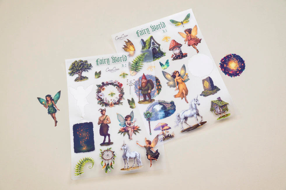 CoraCreaCrafts Fairy World Sticker Sheets - Image 2