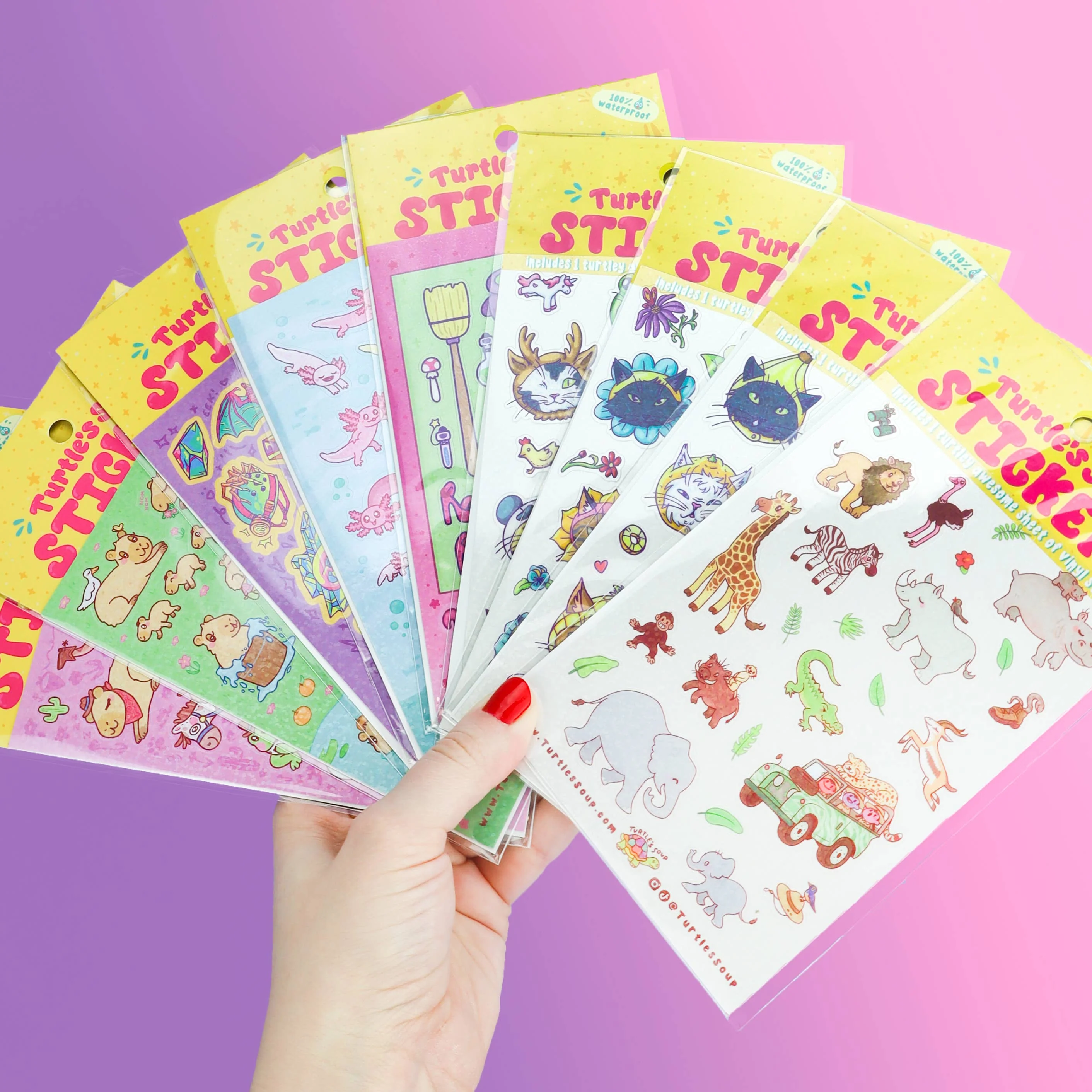 Cowboy Critters Cute Western Stationery Vinyl Sticker Sheet - Image 4