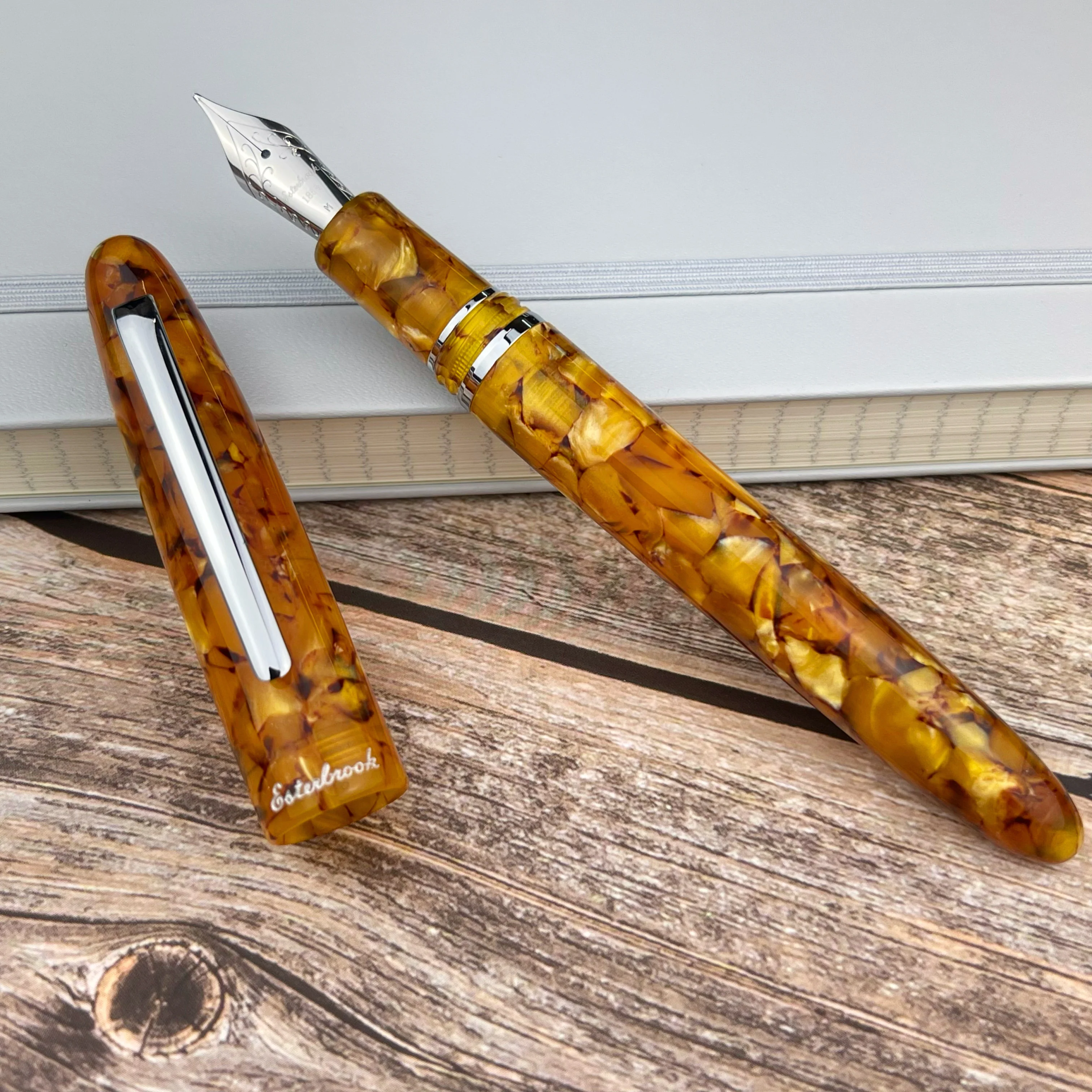 Esterbrook Estie Fountain Pen - Honeycomb w/ Silver Trim - Image 3