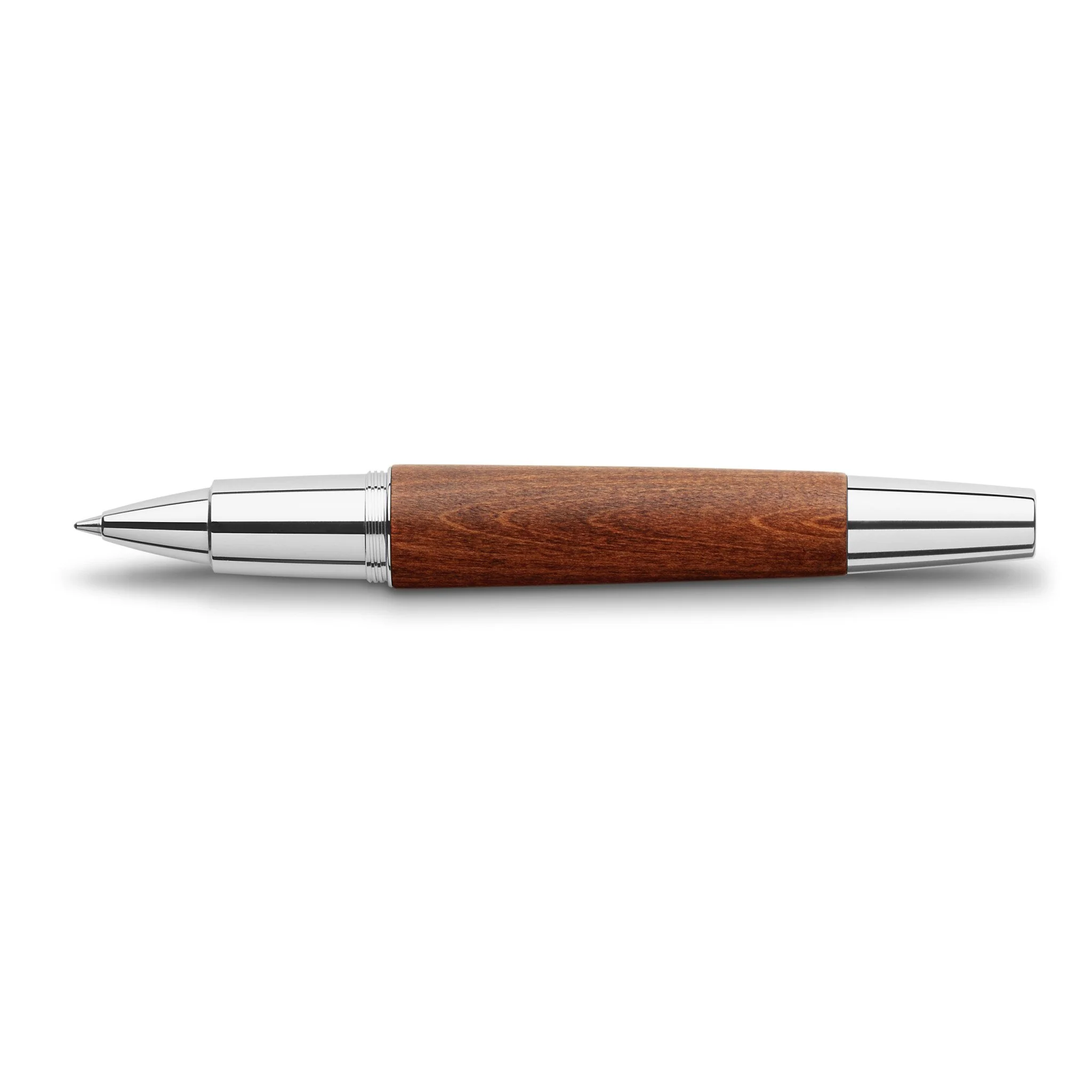 Faber-Castell E-Motion Rollerball Pen - Wood w/ Chrome - Image 3