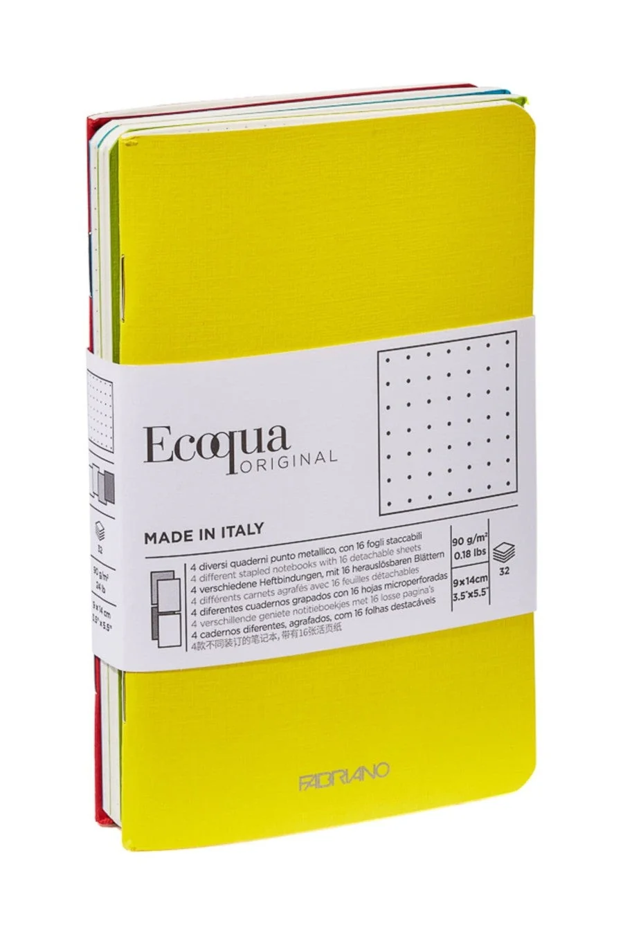 Fabriano Ecoqua Pocket-Sized Notebook - 4 Notebook Pack - Image 7