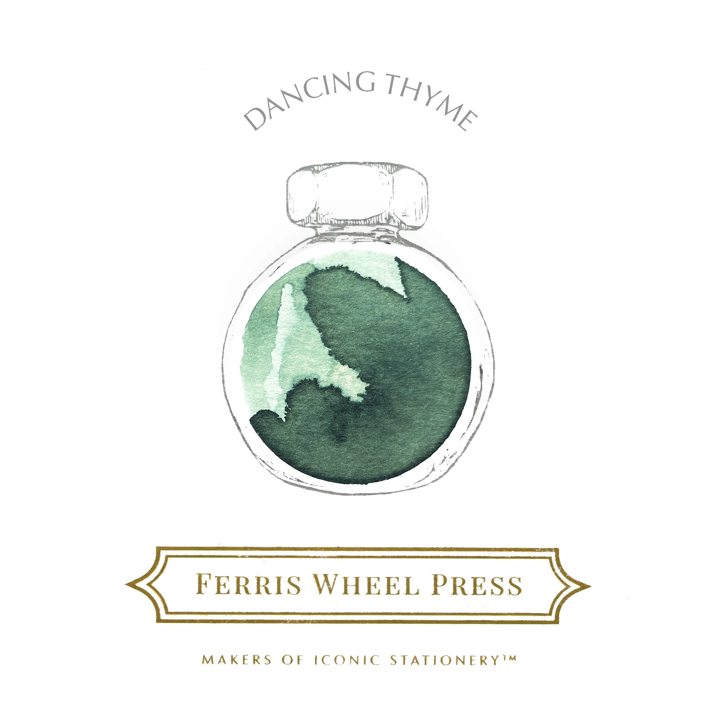 Ferris Wheel Press Dancing Thyme - 38ml bottled Ink - Image 3