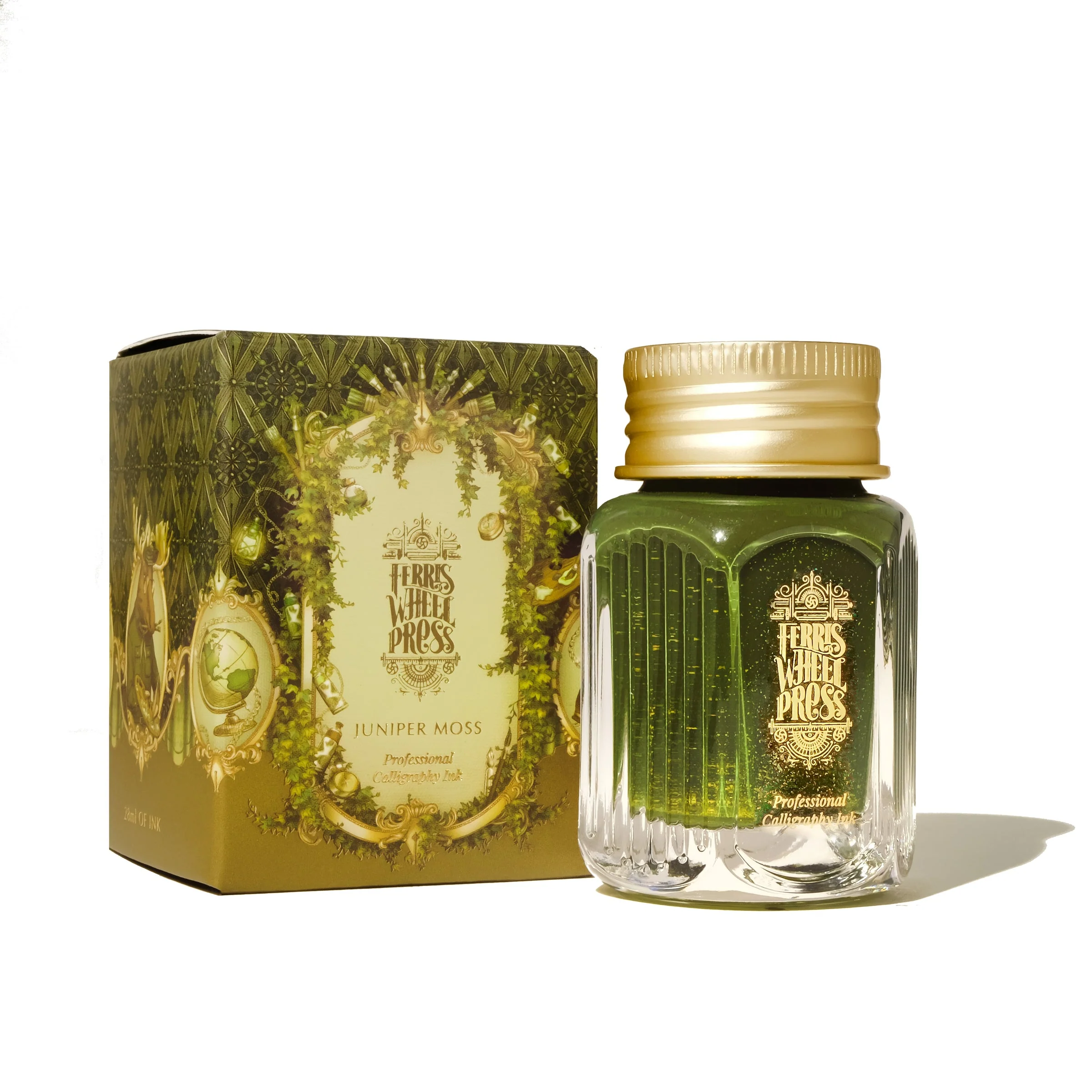 Ferris Wheel Press Juniper Moss - 28ml Calligraphy Bottled Ink - Image 2