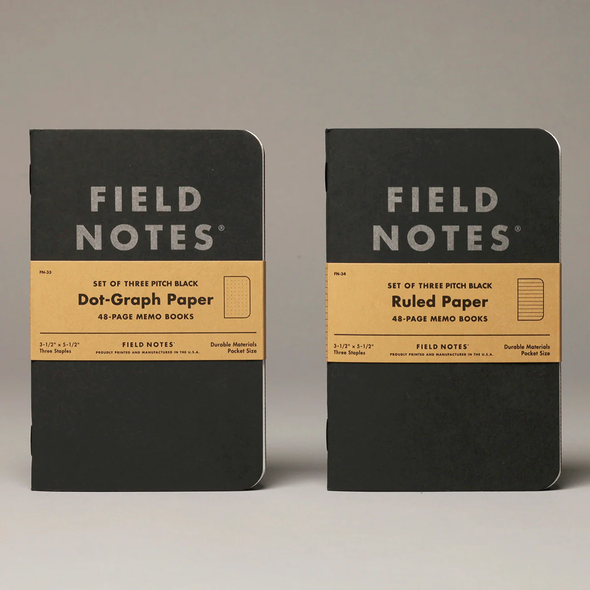 Field Notes Pitch Black Notebook, Dot Graph, 2-Pack, 4 3/4" x 7 1/2" - Image 5