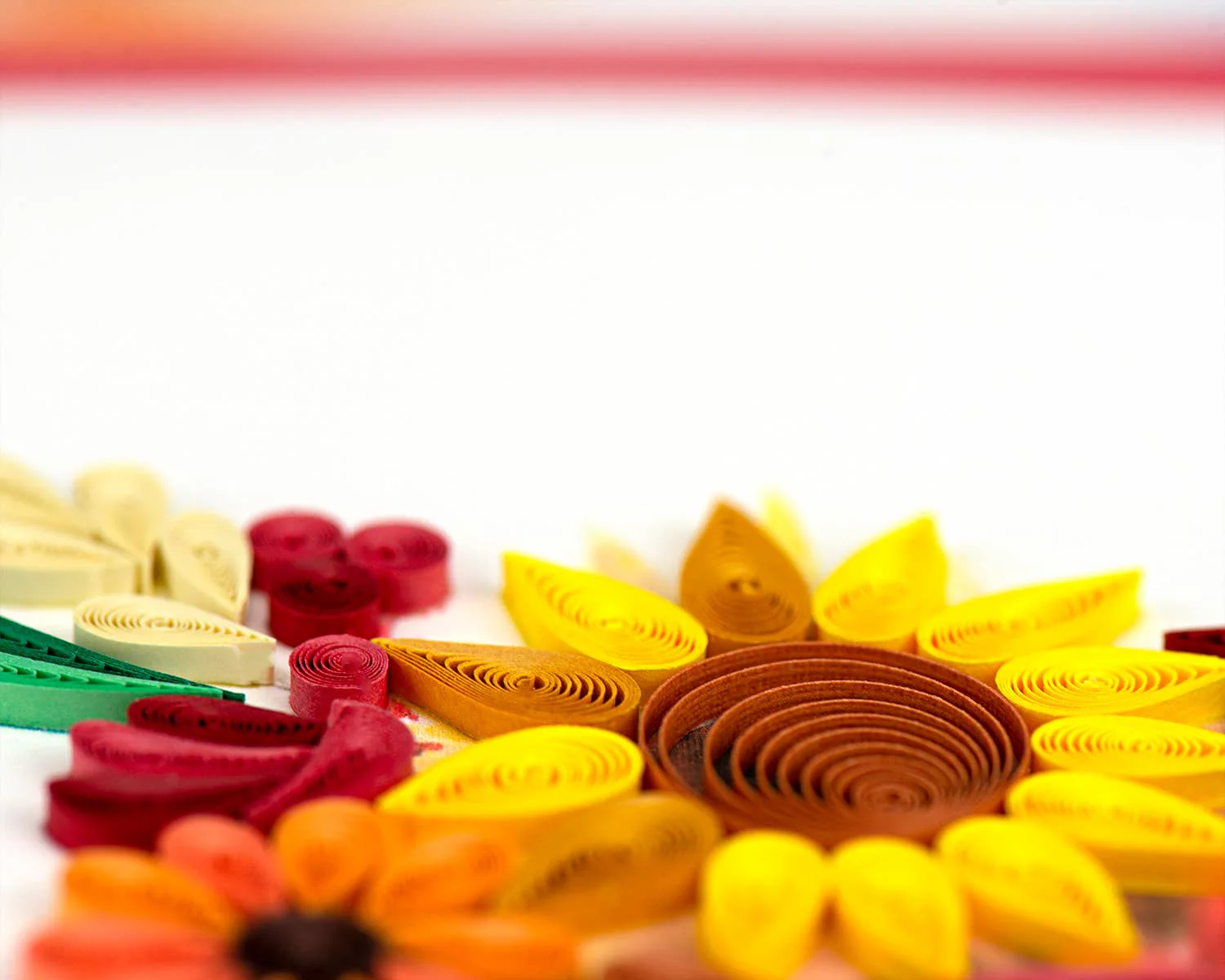 Quilled Floral Cornucopia Greeting Card - Image 2