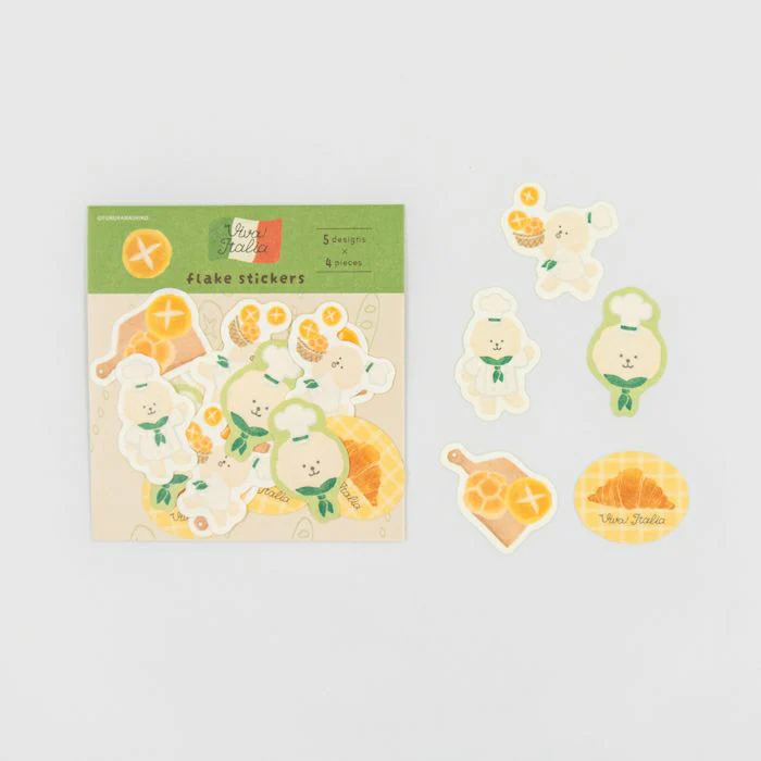 Furukawashiko Flake Stickers - Bread Dog - Image 2