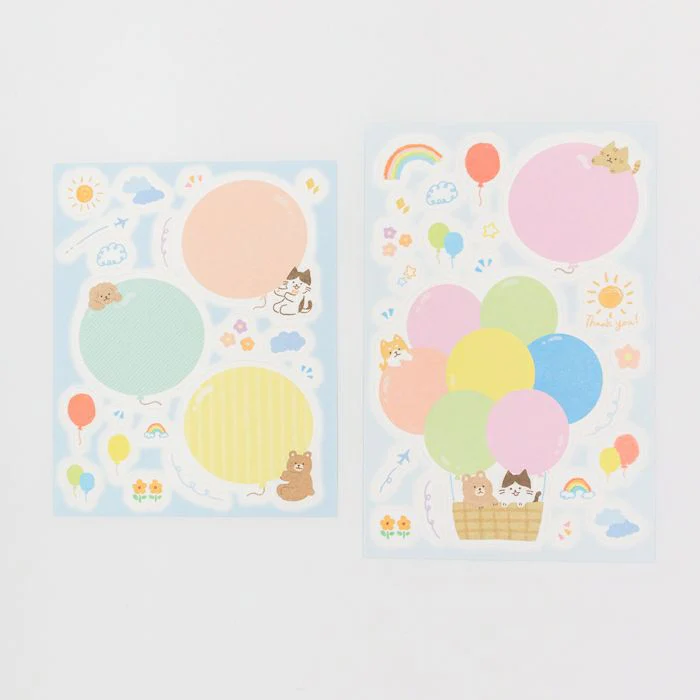 Furukawashiko Message Sticker Sheet - Balloon - Image 4